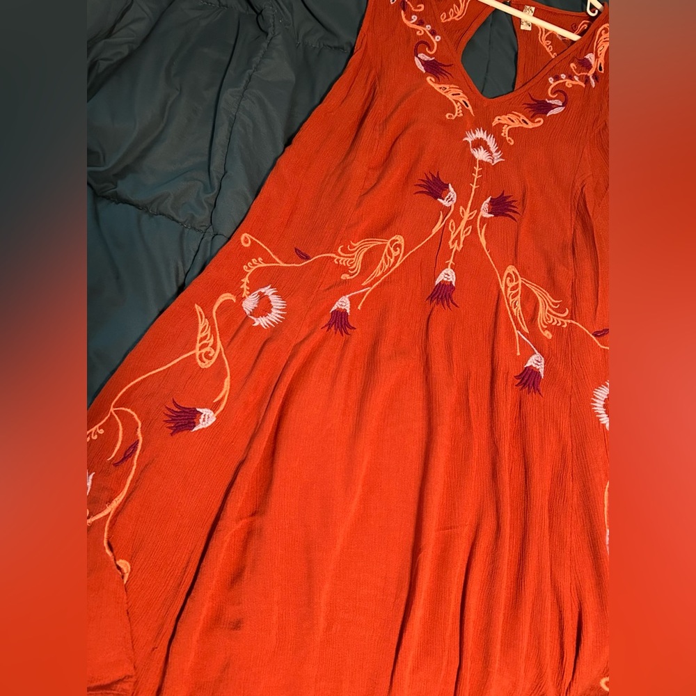 Free People Embroidered Midi Dress - Picture 4 of 8